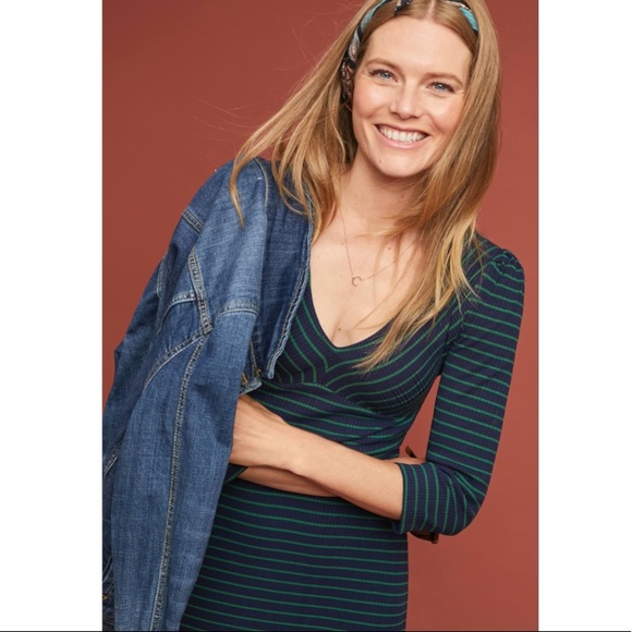 Anthropologie Maeve Flores Striped Dress - Picture 4 of 14